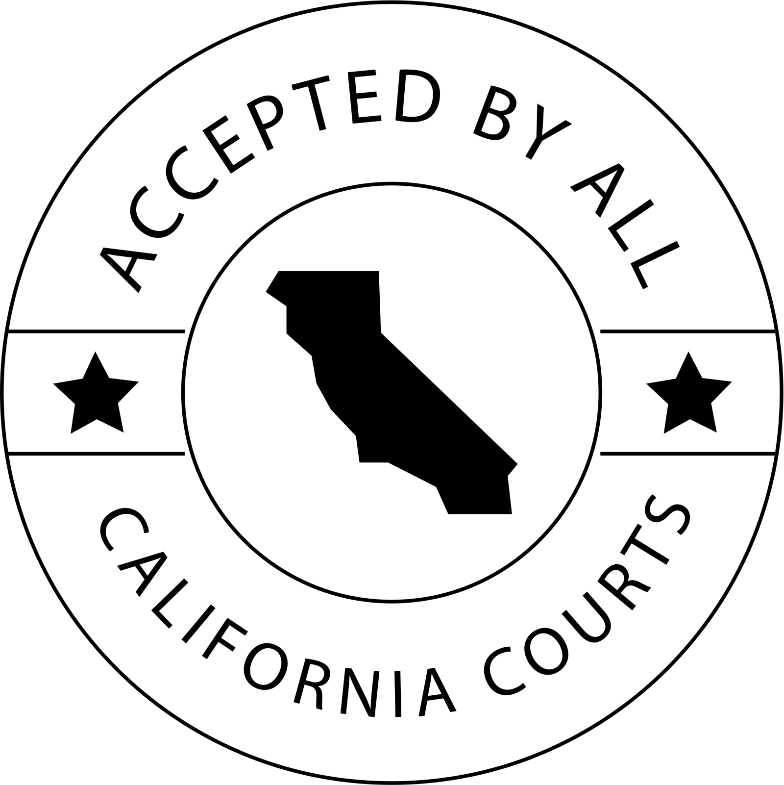 Accepted by California Courts